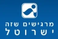 לוגו של מרכז שרות לקשישים בצבע כחול, עם סמל של דמות יושבת.