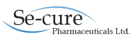 לוגו של חברת Se-cure Pharmaceuticals Ltd. עם שם החברה מעל קשת כחולה.